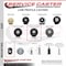 Service Caster Low Profile Glass Filled Nylon 3'' Wheel Top Plate Swivel Caster SCC-04S311316-GFNB - alternate 2